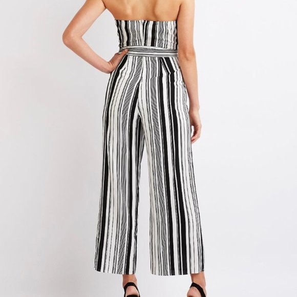 Charlotte Russe Strapless Palazzo Pant Jumpsuit EUC sz M - Picture 2 of 9